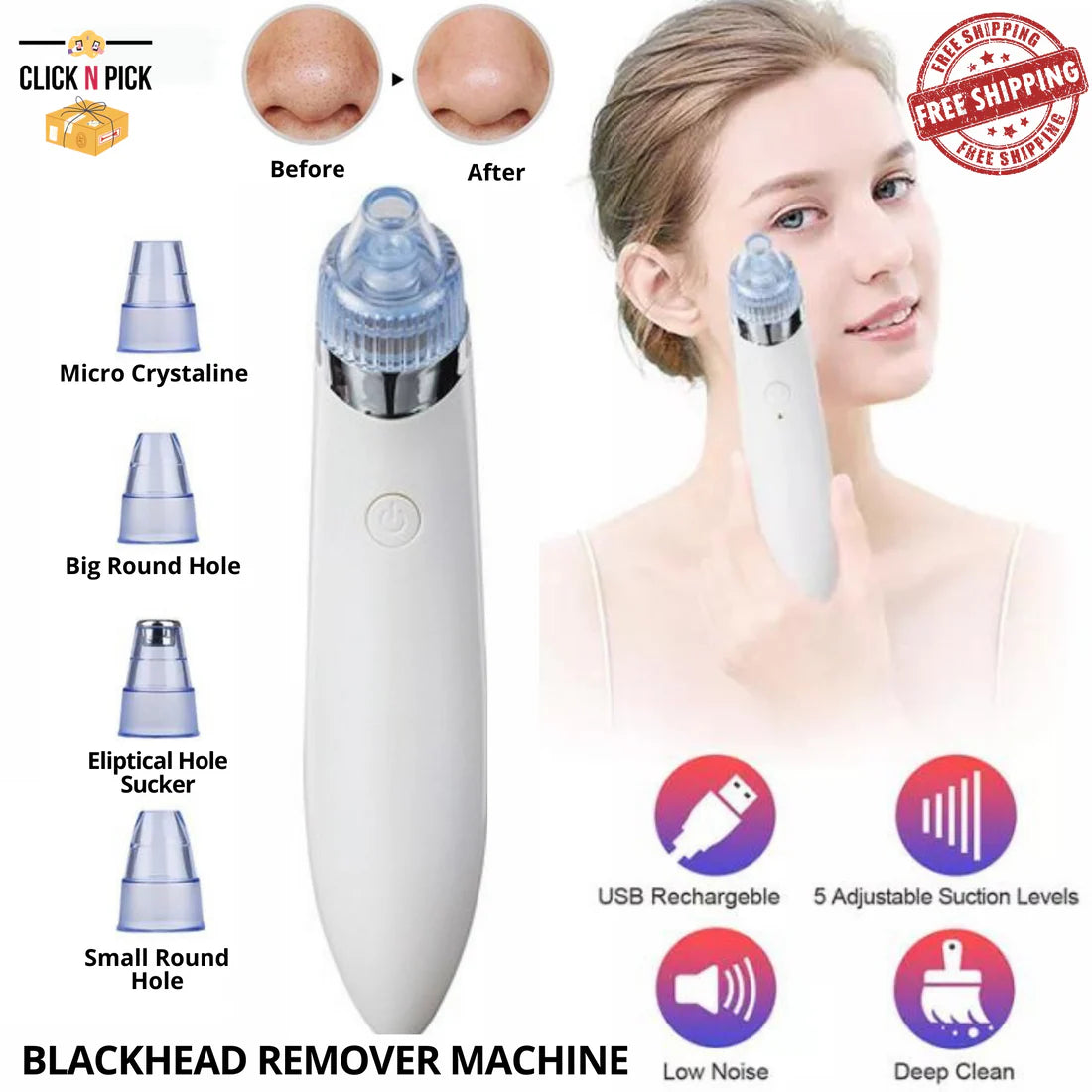 Derma Suction Blackheads Remover Device
