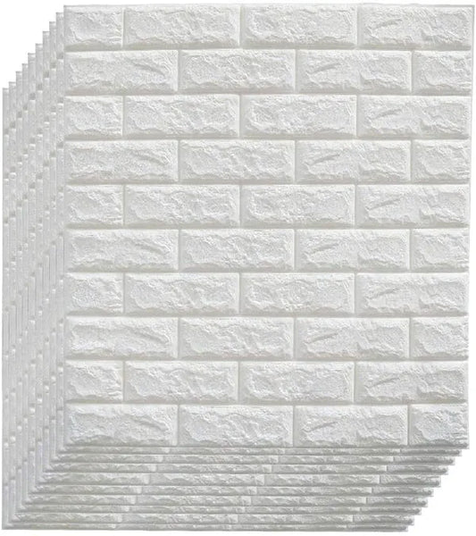 3D Waterproof Foam Brick Wallpaper - (2.26 X 2.52 Feet)