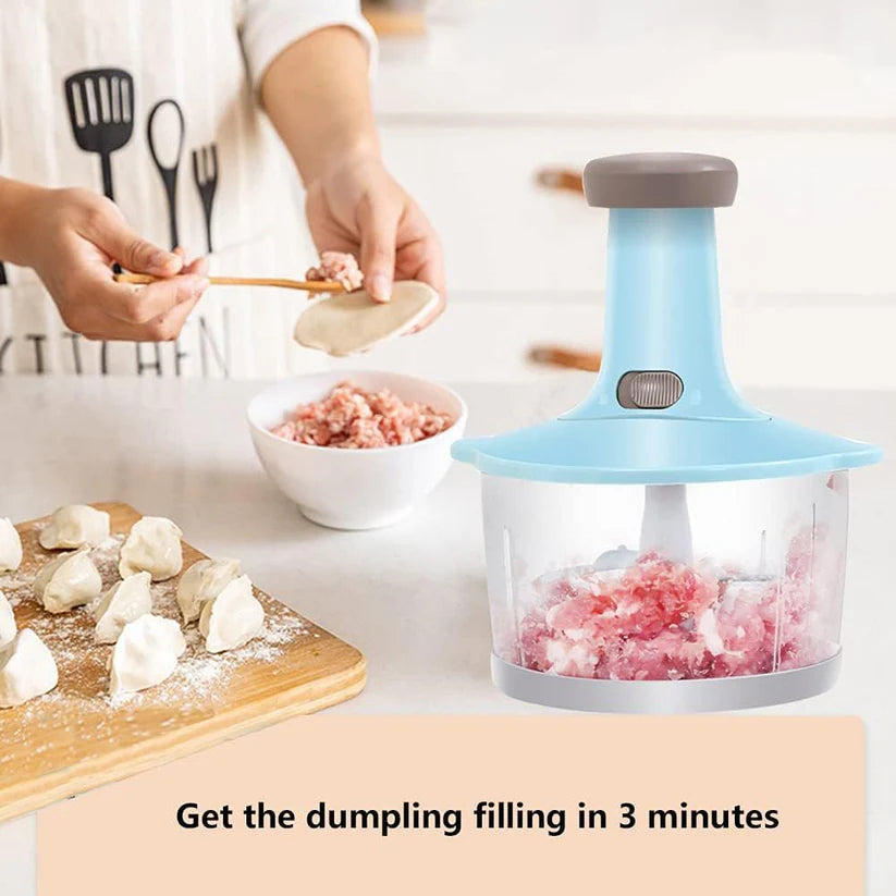 Hand Push Vegetable Chopper 1.5L/2L