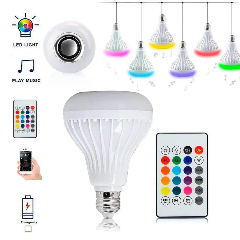 Smart LED Light Bulb With Bluetooth Speakers