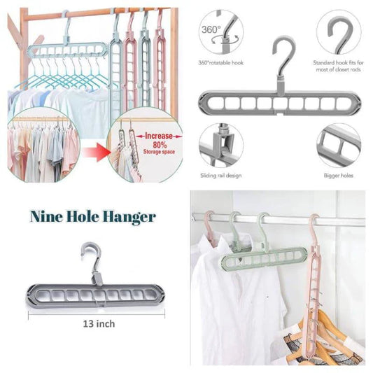 360 Rotating 9-Hole Magic Hanger | 4 Pack